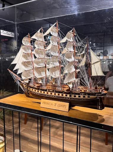 French-II Ship model - unique cafe detail