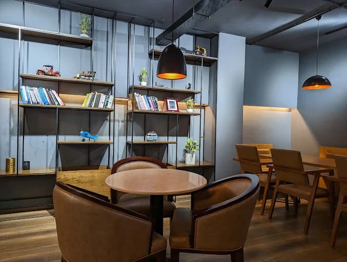Modern interior of Beans & Aroma