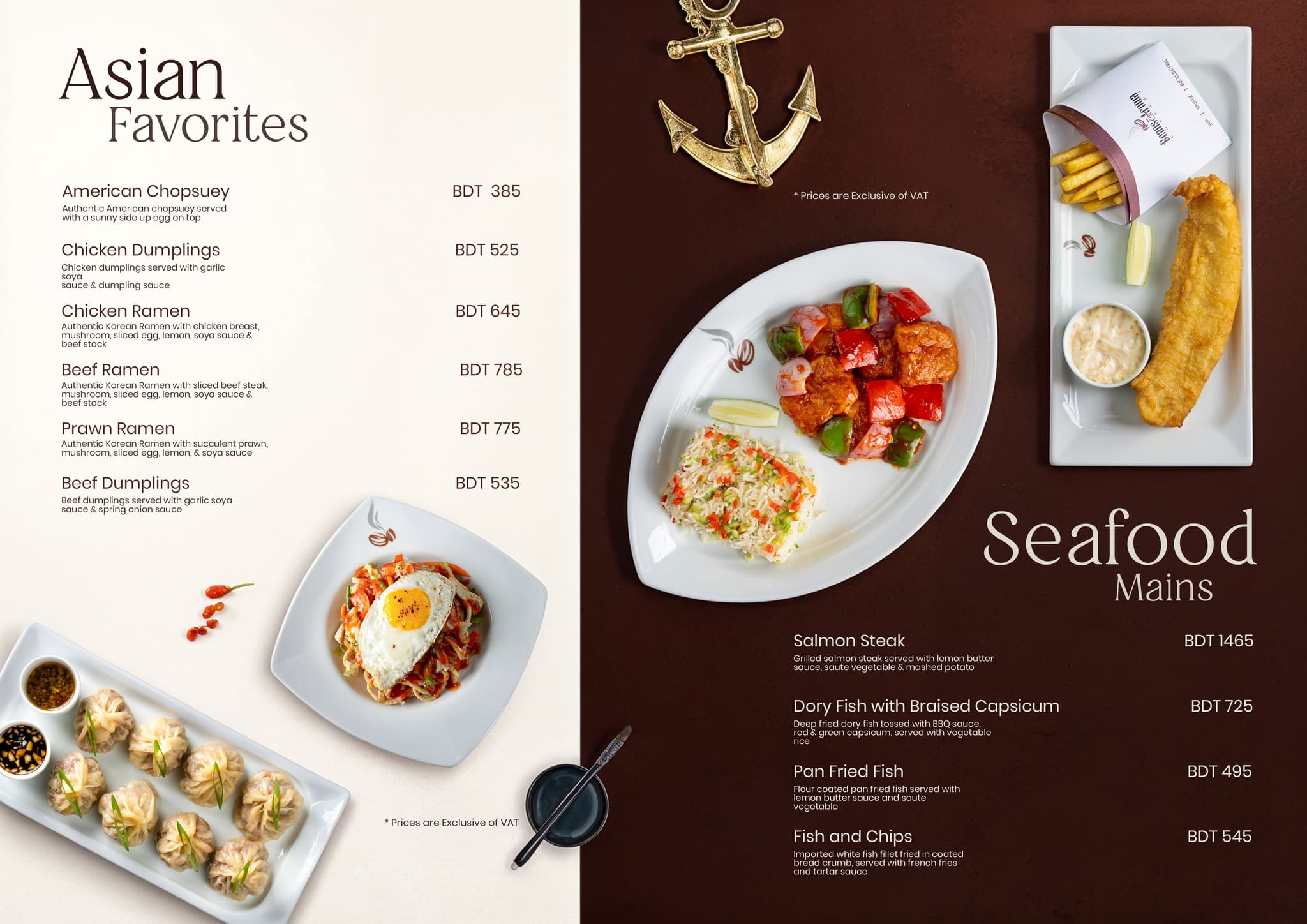 Asian Favorites & Seafood
