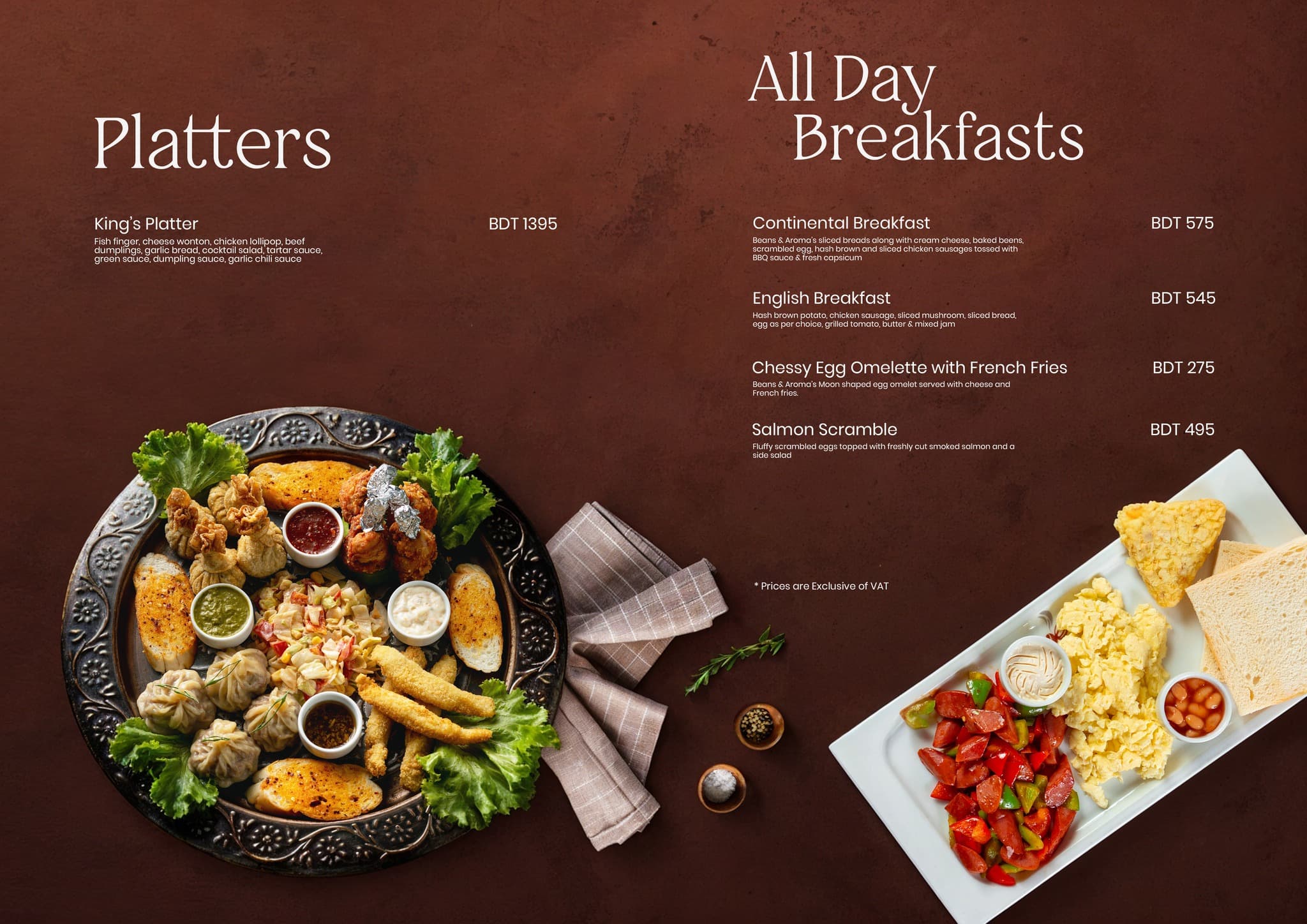Platters & Breakfasts