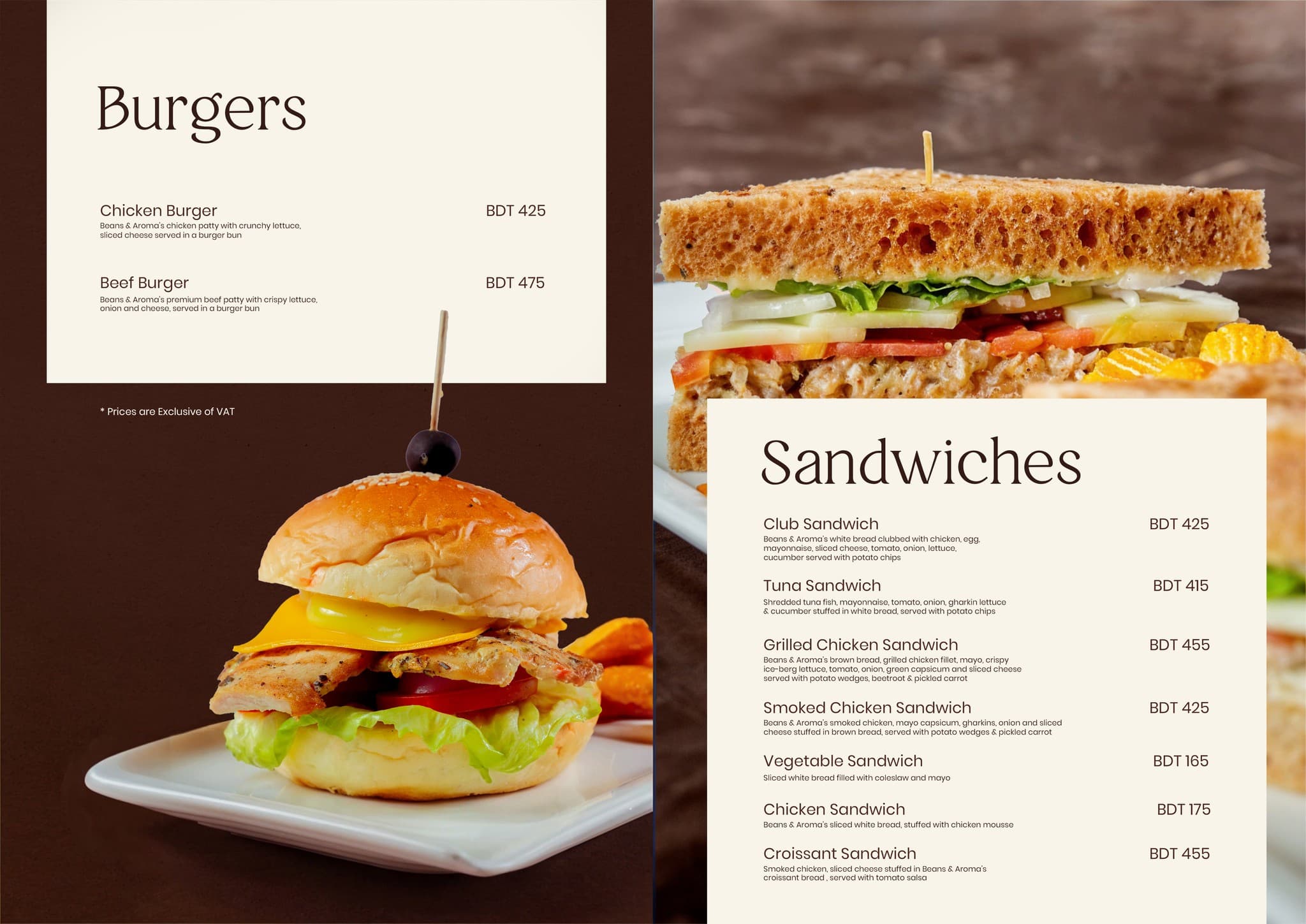 Burgers & Sandwiches