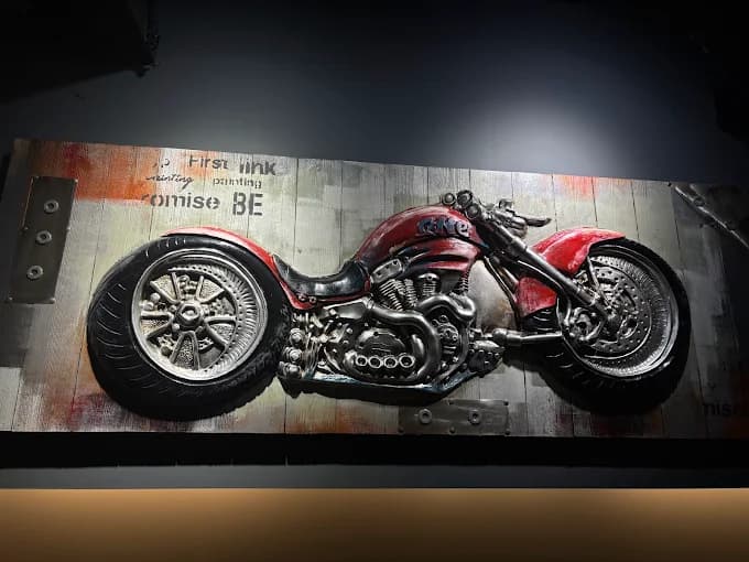 Motorcycle wall art